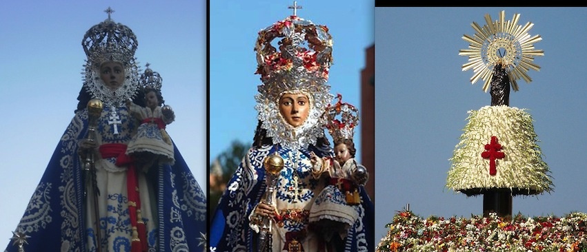 LA CRUZ DE CARAVACA PORTADA POR LA  VIRGEN