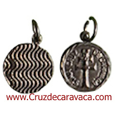 MEDALLA CRUZ DE CARAVACA METAL NIQUELADO 