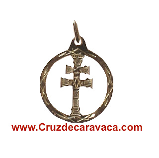 MEDALLA CRUZ DE CARAVACA ORO 