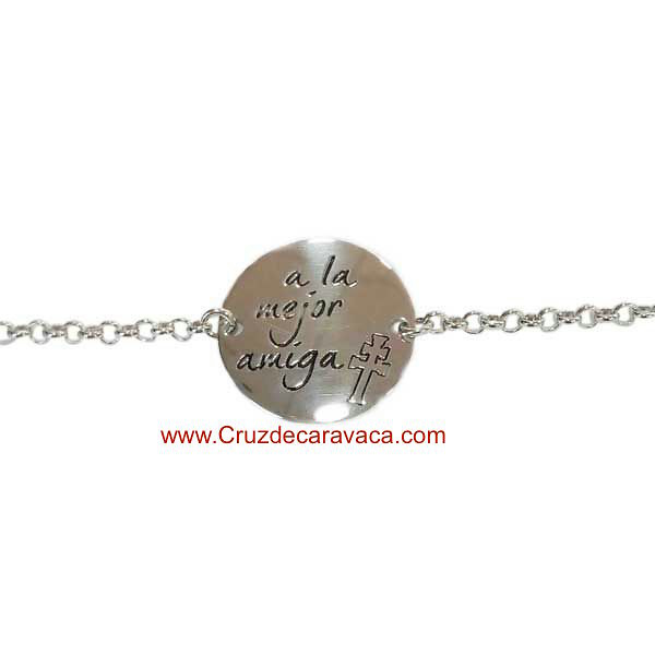 MEDALLA O PULSERA CRUZDECARAVACA CON LA LEYENDA 