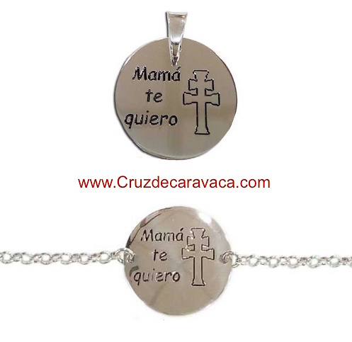 MEDALLA O PULSERA CRUZDECARAVACA CON LA LEYENDA 