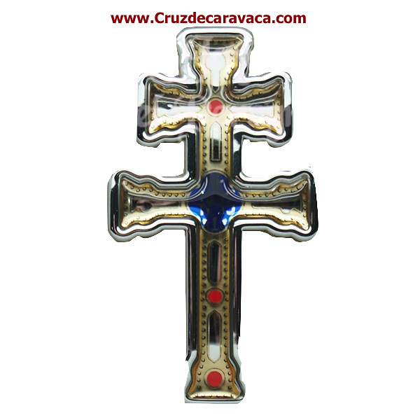 PEGATINA CRUZ DE CARAVACA ADHESIVA PARA EXTERIORES 