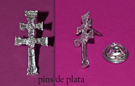 PINS CRUZ DE CARAVACA PLATA 