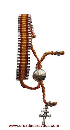 PULSERA DE LA AMISTAD CON CRUZ DE CARAVACA 