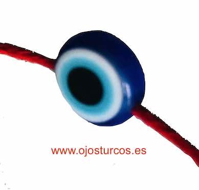 PULSERA DE OJO TURCO CON CORDÓN ROJO 