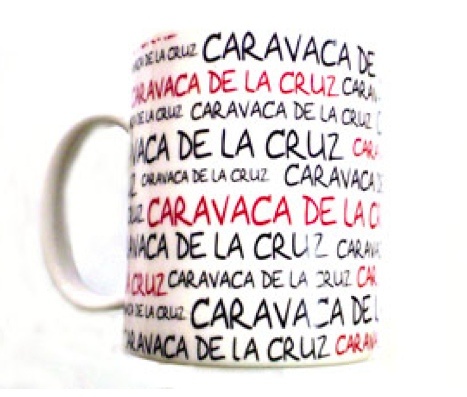 TAZA CARAVACA DE LA CRUZ SERIGRAFIADA 