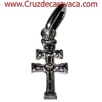 CRUZ DE CARAVACA DE PLATA PEQUEÑA. ESPECIAL PARA BEBES, PARA PULSERAS ...