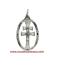 MEDALLA CRUZ DE CARAVACA  DE PLATA DE LEY