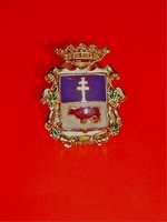 PIN ESCUDO DE CARAVACA DE LA CRUZ  ESMALTADO 