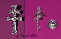 PINS CRUZ DE CARAVACA PLATA