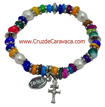 BRACCIALE CROCE SALUTE CARAVACA 