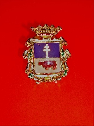 PIN ENAMEL SHIELD CARAVACA CROSS 