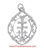 CARAVACA CROCE MEDAGLIA ARGENTO STERLING PER APPENDERE