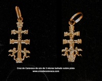 CROCE DI CARAVACA ORO PLATE ARGENTO OPCR1