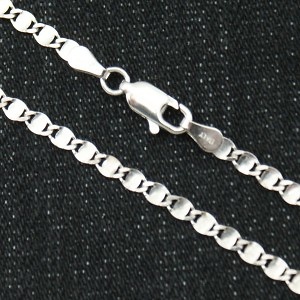 CHAIN STERLING SILVER MODEL TRANZA OF 45 TO 50 CMS AND RHODIUM BATH 