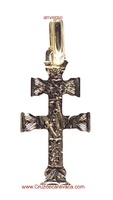 CARAVACA CROSS 18 GOLD GOLD WORKED ON TWO SIDES