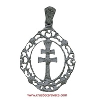 CARAVACA CROSS MEDAL STERLING SILVER BAROQUE TO RELIEVE