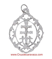 CARAVACA MEDAL CROSS STERLING SILVER FOR HANGING