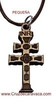 CROSS OF CARAVACA WOOD CARVED SMALL TO HUNG