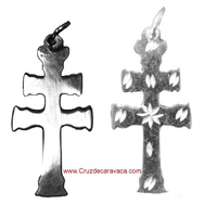 CROSS SMALL HAND CARVED CARAVACA SIZE LONG - CRAFTS