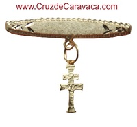 PIN CROSS OF CARAVACA GOLD BABY