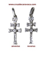 SILVER CROSS OF CARAVACA  TWO FACES